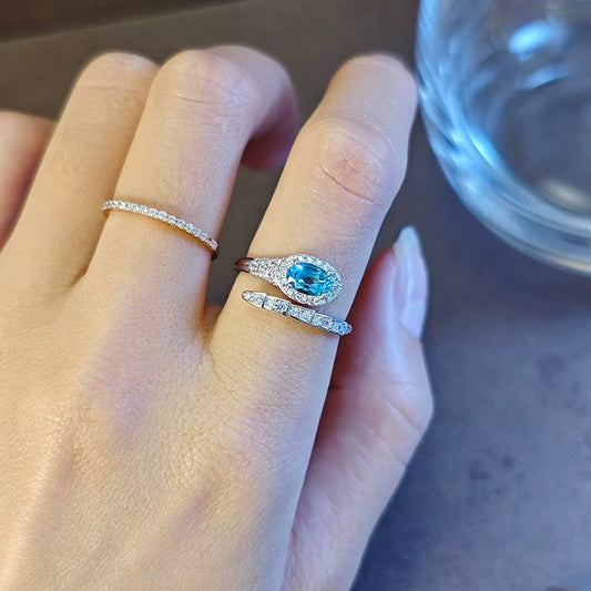 Topaz Ring, London Blue Topz Ring