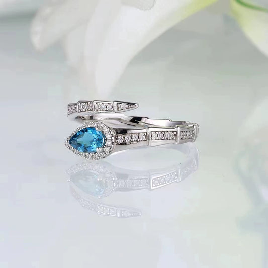 Topaz Ring, London Blue Topz Ring