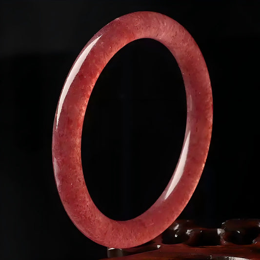 Strawberry Quartz Bangle,Strawberry Quartz Bracelet