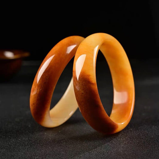 Yellow Dragon Jade Bangle, Yellow Jade Bangle