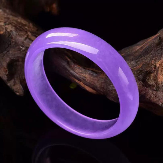 Purple Jade Bangle, Purple Jade Bracelet